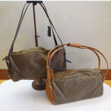 FEU D'UN PHARE キャンパス×レザーBAG