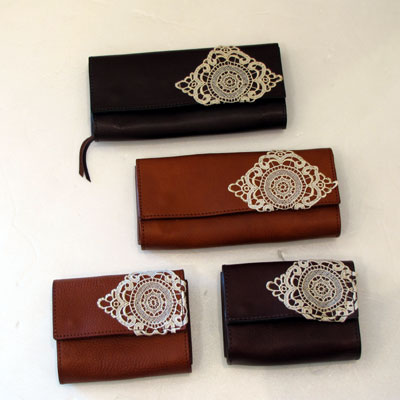 commodity_heure: ～アンティークレースレザーー財布～